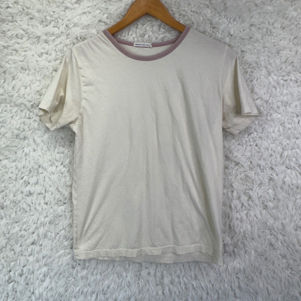 Industry of All Nations IOAN Ringer Tee pink and cream